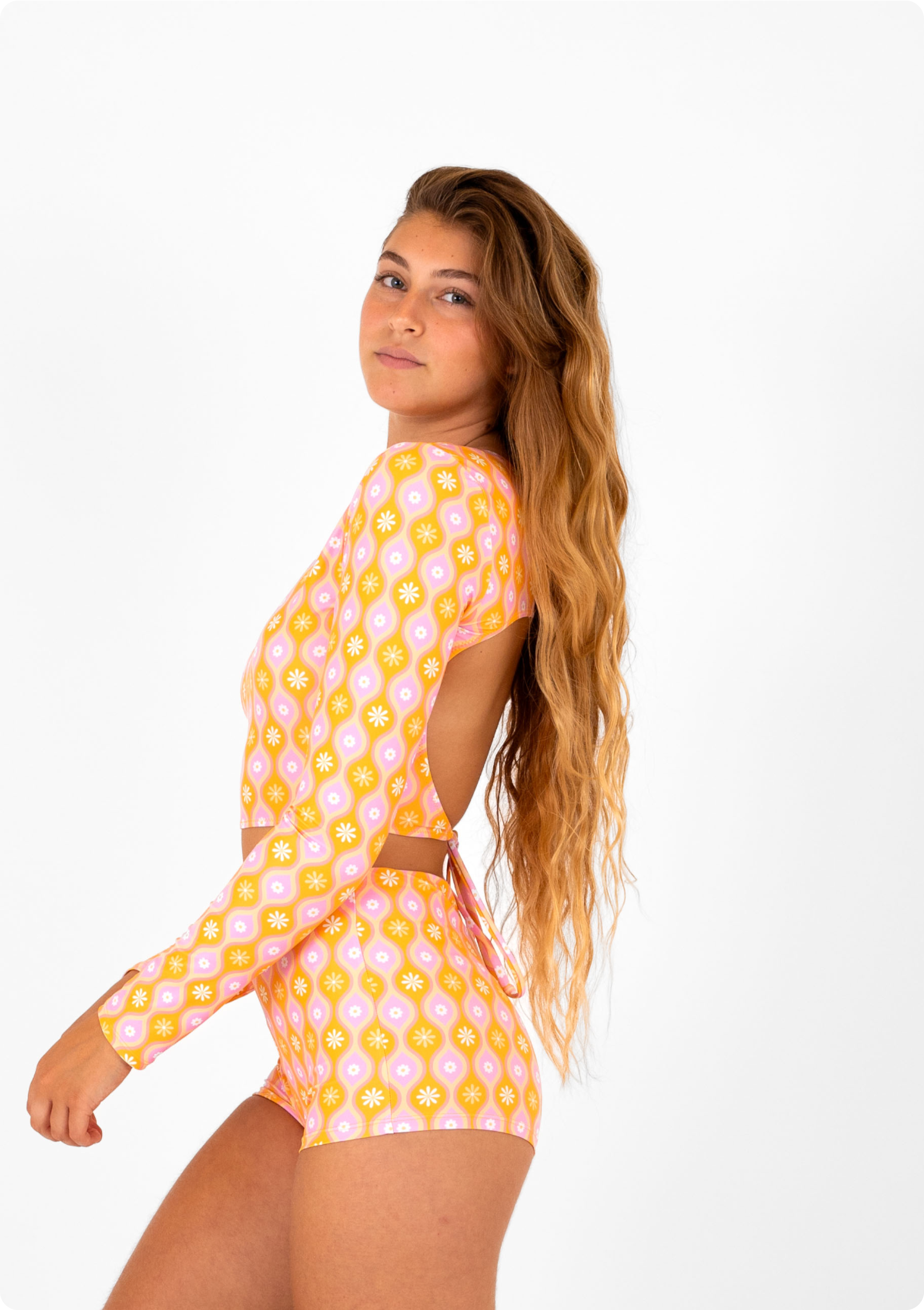 Voss Shorts - Marga Orange - Ula Surf