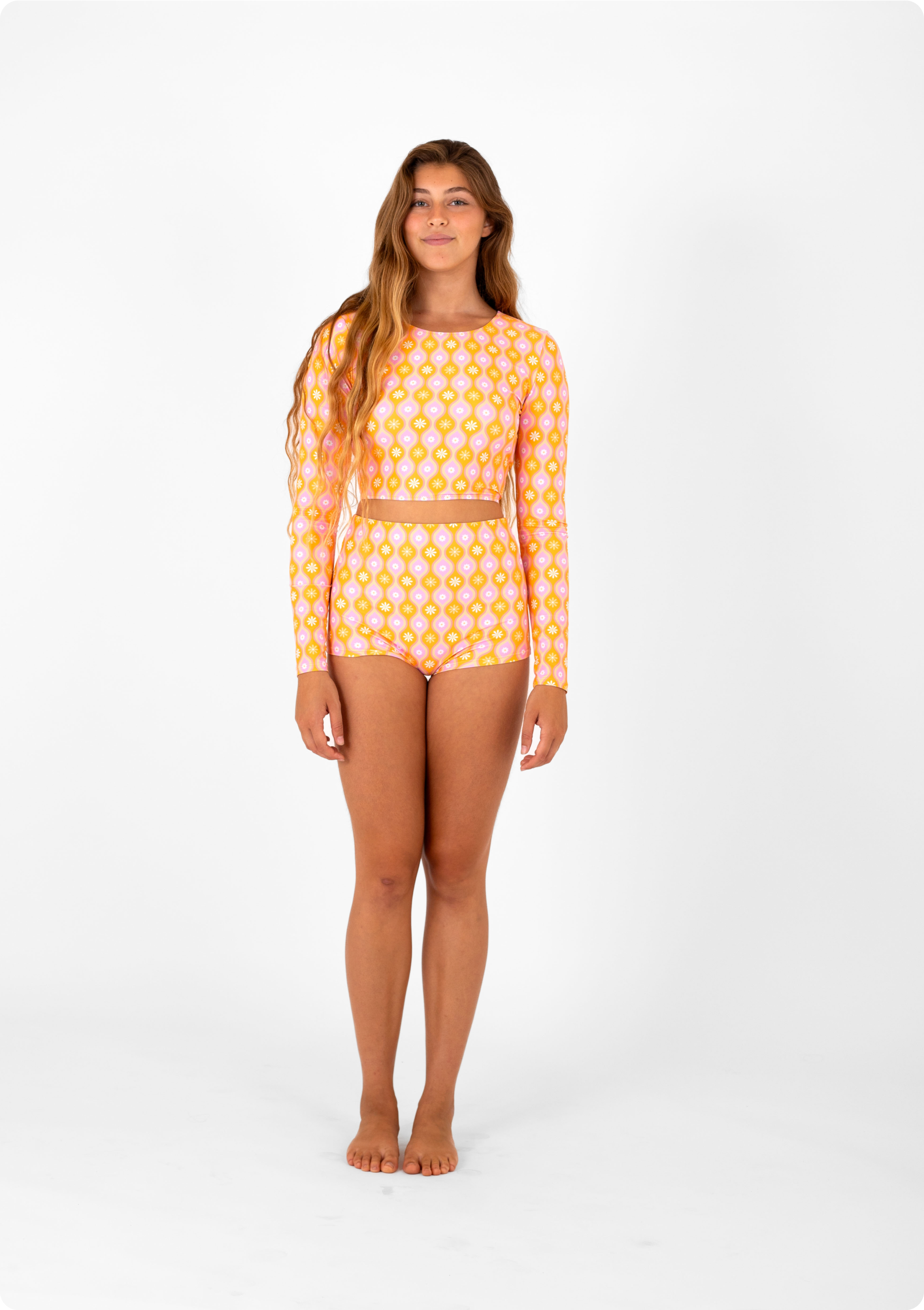Voss Shorts - Marga Orange - Ula Surf